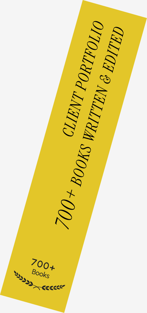 Client portfolio — 700+ books written & edited